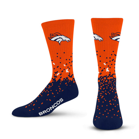 Denver Broncos Spray Zone Socks - Large