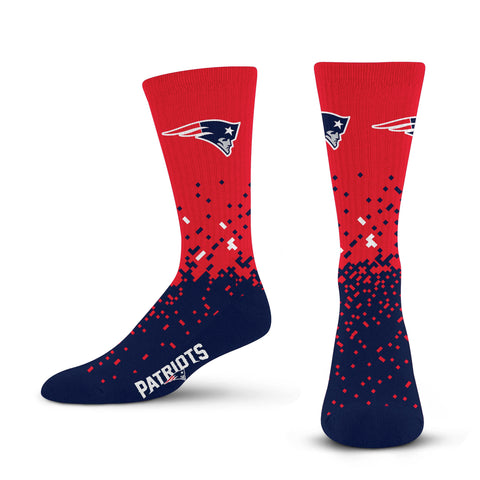 New England Patriots Spray Zone Socks - Large