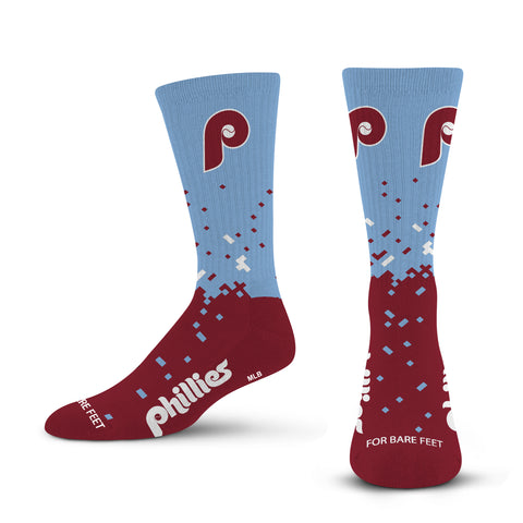 Philadelphia Phillies Retro Spray Zone Socks - Large