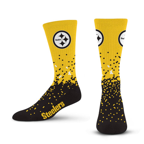 Pittsburgh Steelers Spray Zone Socks - Large