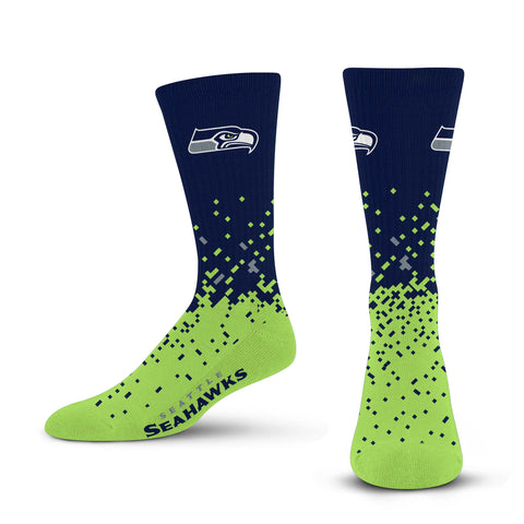 Seattle Seahawks Spray Zone Socks - Large