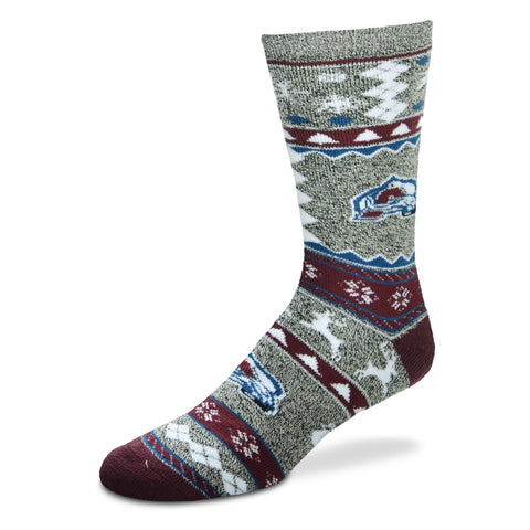 Colorado Avalanche Christmas Socks - Large