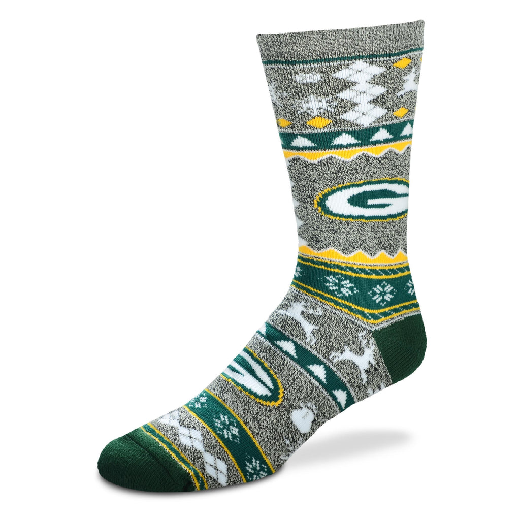 Green Bay Packers Christmas Socks - Large