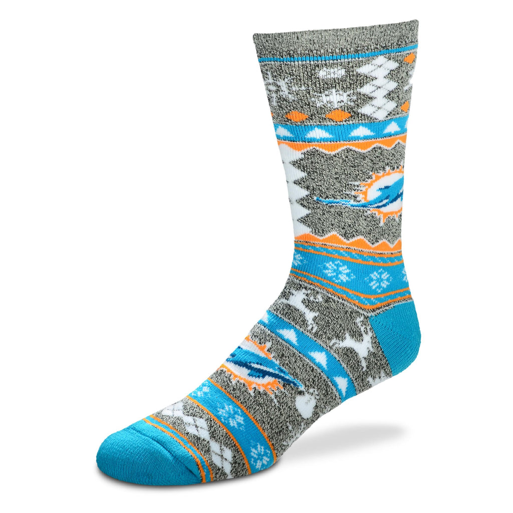 Miami Dolphins Christmas Socks - Large