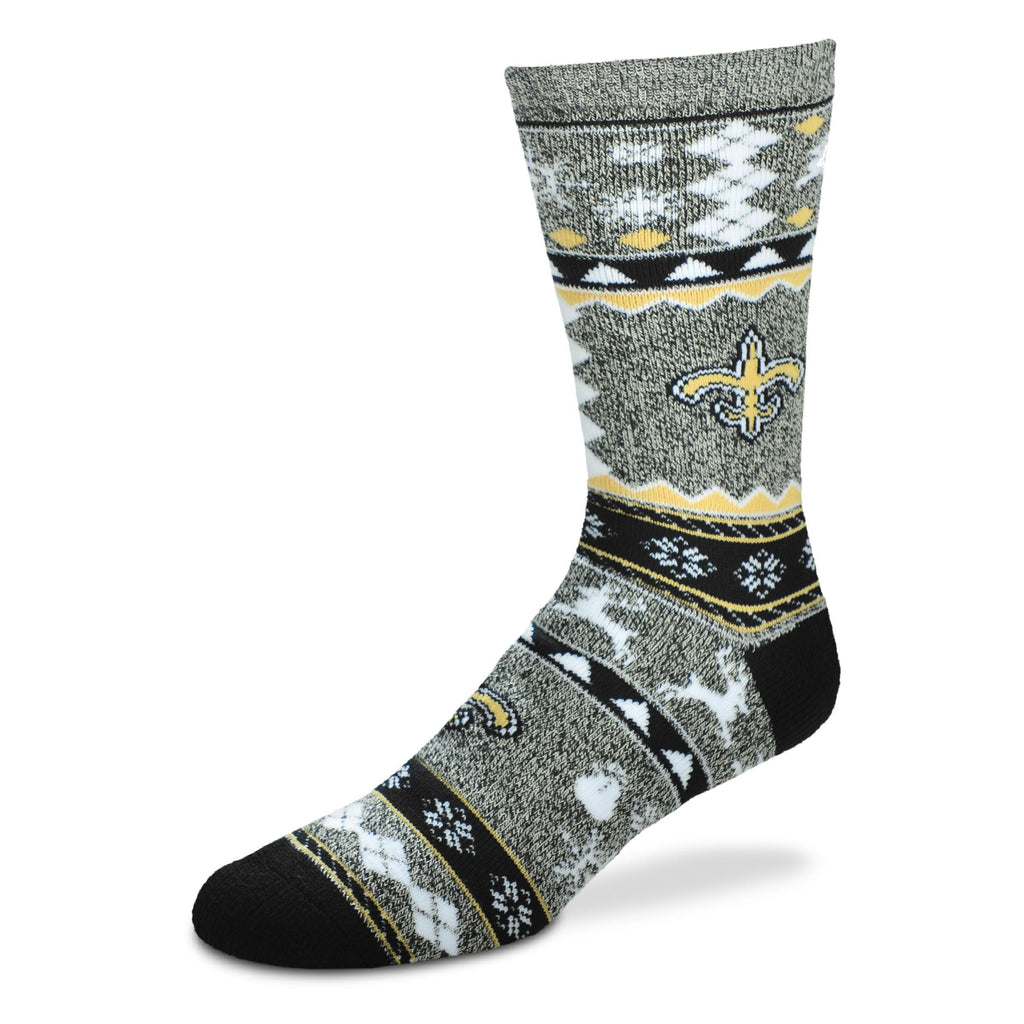 New Orleans Saints Christmas Socks - Large