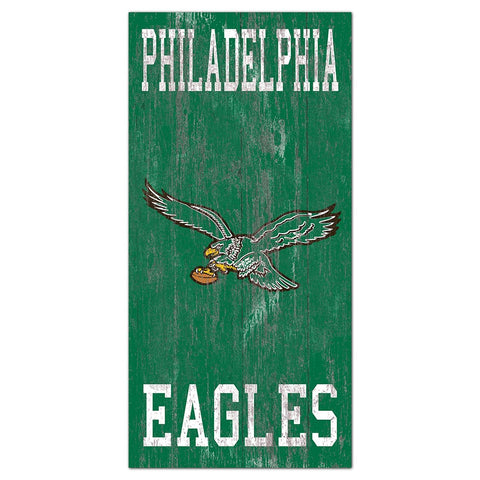 Philadelphia Eagles Retro 6" x 12" Heritage Logo Sign