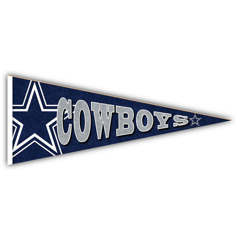 Dallas Cowboys 24" Wooden Pennant Sign