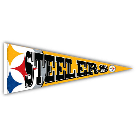 Pittsburgh Steelers 24" Wooden Pennant Sign