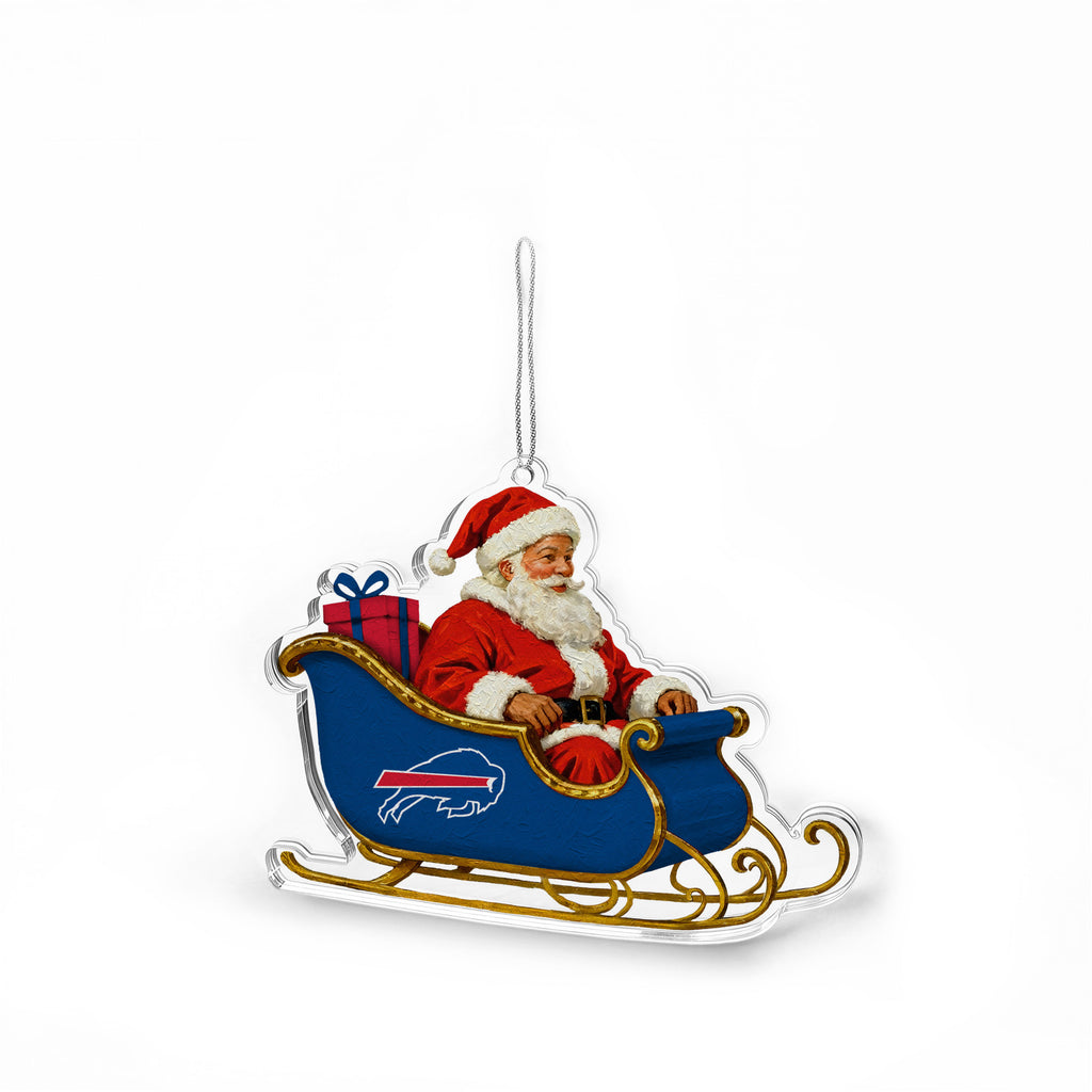 Buffalo Bills Classic Santa Acrylic Ornament