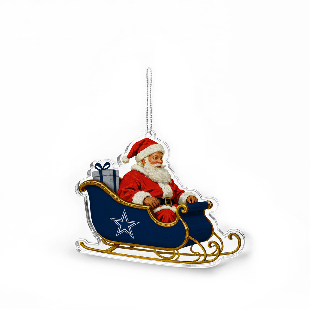 Dallas Cowboys Classic Santa Acrylic Ornament