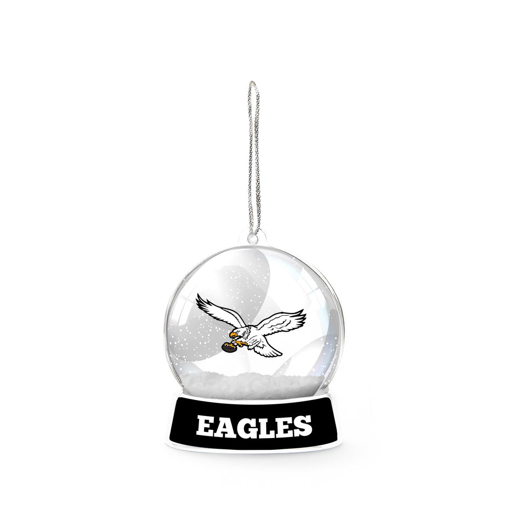 Philadelphia Eagles Retro Snowglobe Acrylic Ornament