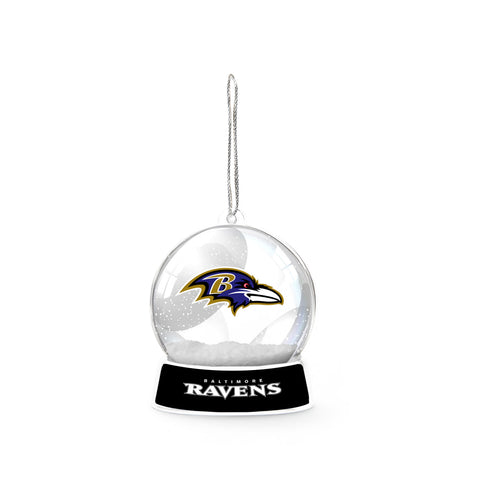 Baltimore Ravens Snowglobe Acrylic Ornament