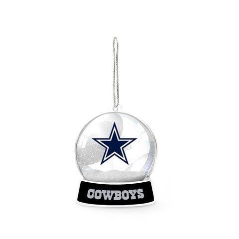 Dallas Cowboys Snowglobe Acrylic Ornament