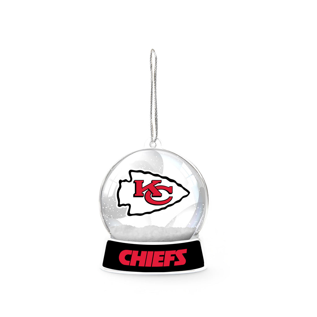 Kansas City Chiefs Snowglobe Acrylic Ornament
