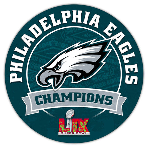 Super Bowl LIX Champions 12" Circle Classic Wood Sign