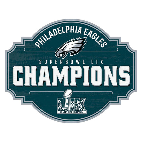 Super Bowl LIX Champions 12" Tavern Wood Sign