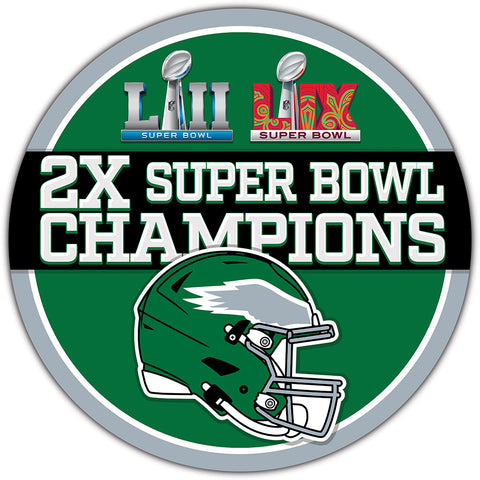 Super Bowl LIX Champions 12" Circle Classic Wood Sign - Kelly Green