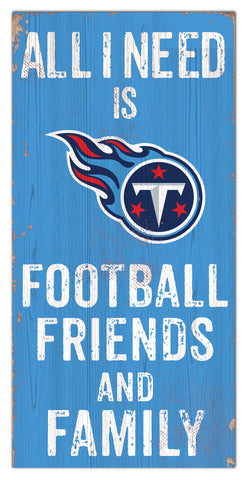 Tennessee Titans Football, Friends & Family Wooden Sign