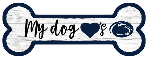 Penn State Nittany Lions Dog Bone Wooden Sign