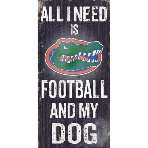 Florida Gators Sports and My Dog Wooden Sign
