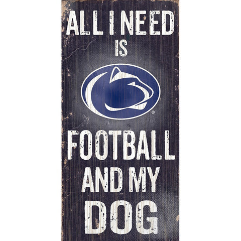 Penn State Nittany Lions Sports and My Dog Wooden Sign