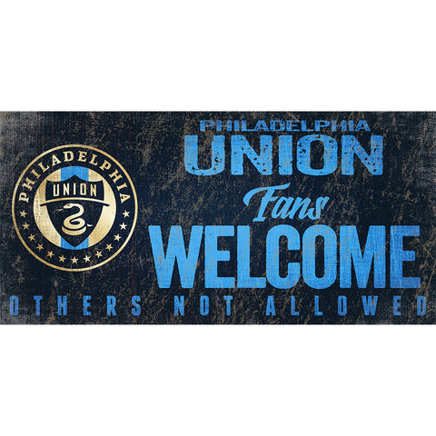 Philadelphia Union Fans Welcome Wooden Sign