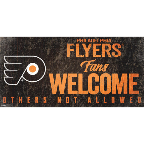 Philadelphia Flyers Fans Welcome Wooden Sign