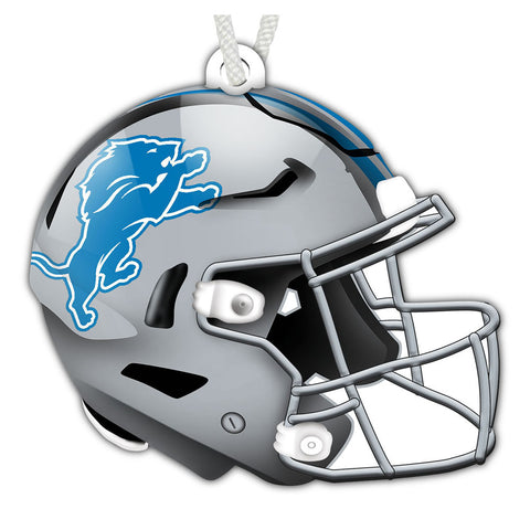 Detroit Lions Authentic Wooden Helmet Ornament