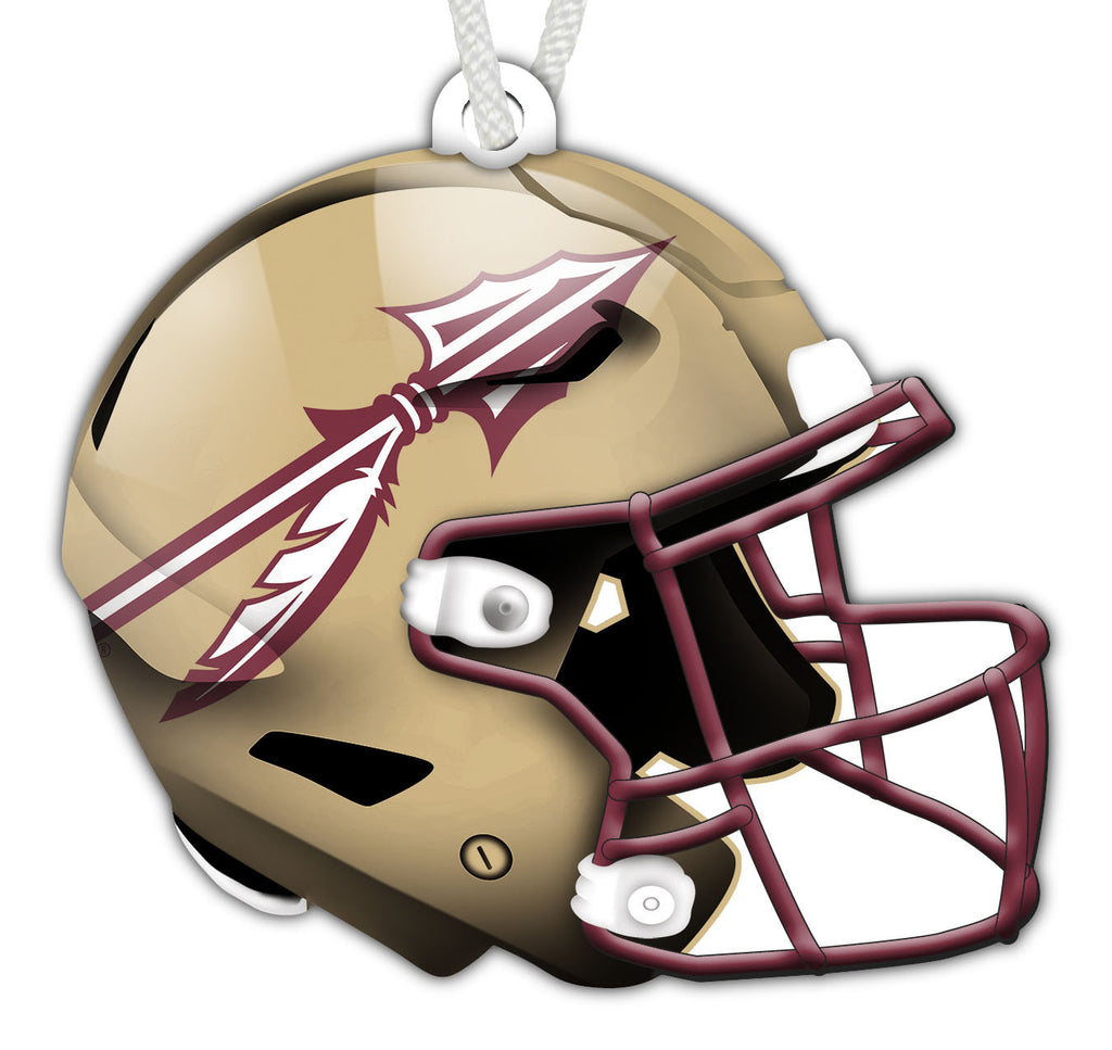 Florida State Seminoles Authentic Wooden Helmet Ornament