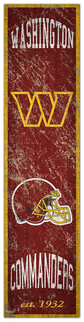Commanders Sign Wr Washington Commanders Heritage Vertical Wooden Sign – Fan Treasures