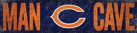 Chicago Bears Man Cave Wooden Sign