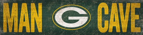 Green Bay Packers Man Cave Wooden Sign