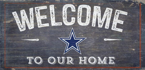 Dallas Cowboys Welcome Distressed Wooden Sign