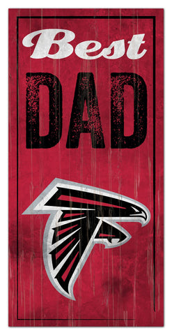 Atlanta Falcons World's Greatest Dad Wooden Sign