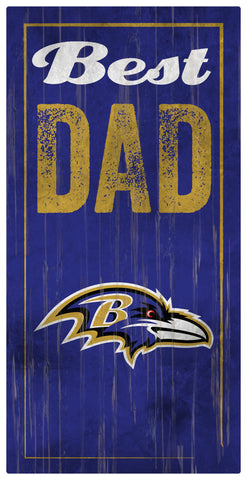 Baltimore Ravens World's Greatest Dad Wooden Sign