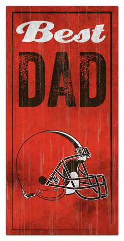 Cleveland Browns World's Greatest Dad Wooden Sign