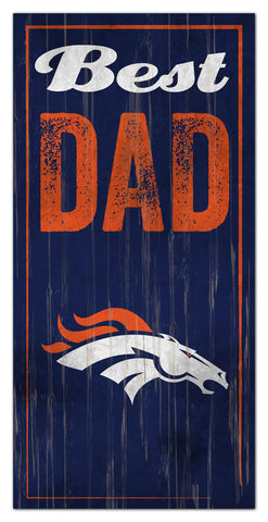 Denver Broncos World's Greatest Dad Wooden Sign