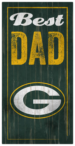 Green Bay Packers World's Greatest Dad Wooden Sign