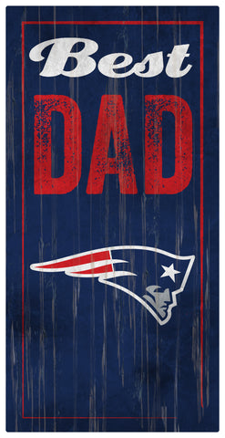 New England Patriots World's Greatest Dad Wooden Sign