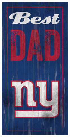 New York Giants World's Greatest Dad Wooden Sign