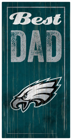 Philadelphia Eagles World's Greatest Dad Wooden Sign