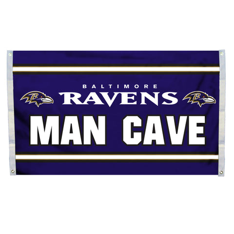 Baltimore Ravens 3' x 5' Man Cave Flag