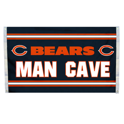 Chicago Bears 3' x 5' Man Cave Flag