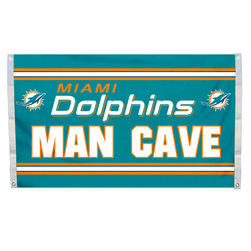 Miami Dolphins 3' x 5' Man Cave Flag