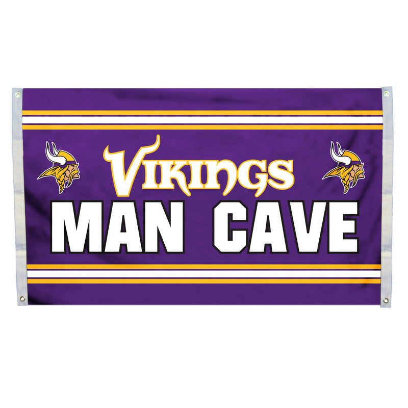 Minnesota Vikings 3' x 5' Man Cave Flag