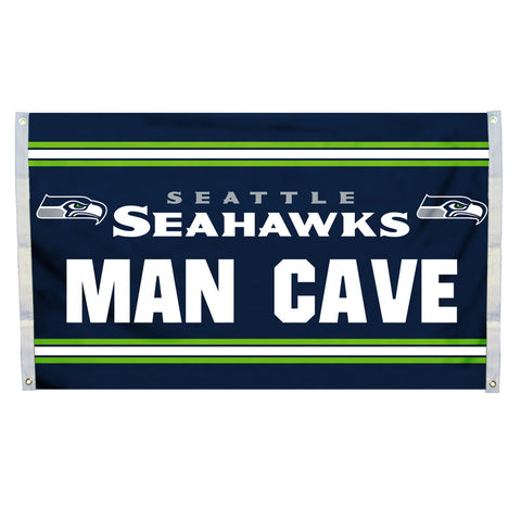Seattle Seahawks 3' x 5' Man Cave Flag
