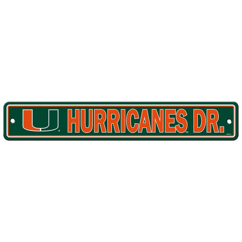 Miami Hurricanes Drive Sign