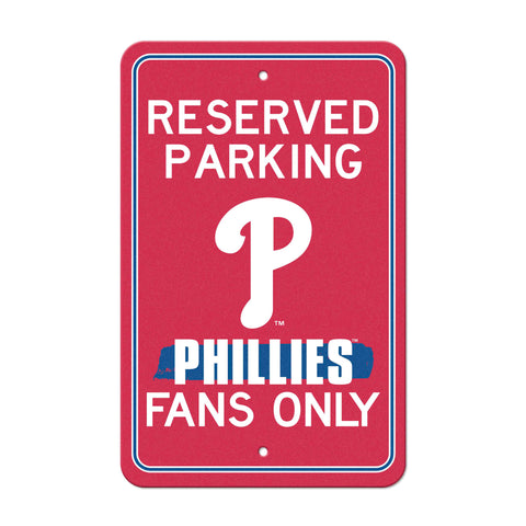 Philadelphia Phillies Reserved Parking Sign