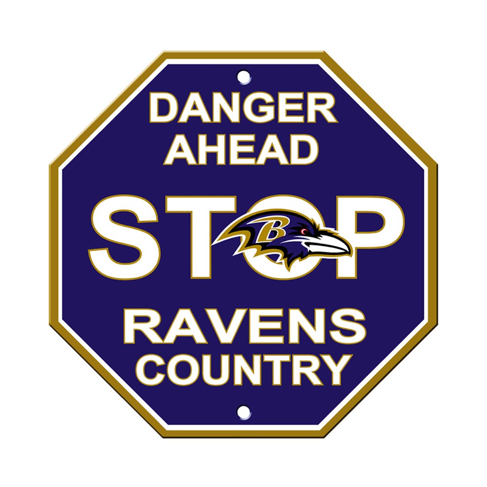 Baltimore Ravens Stop Sign