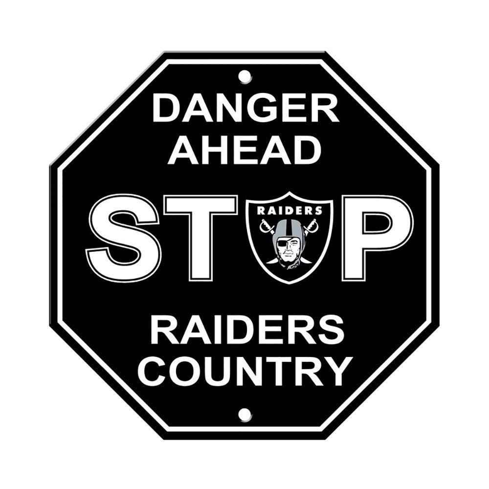Las Vegas Raiders Stop Sign